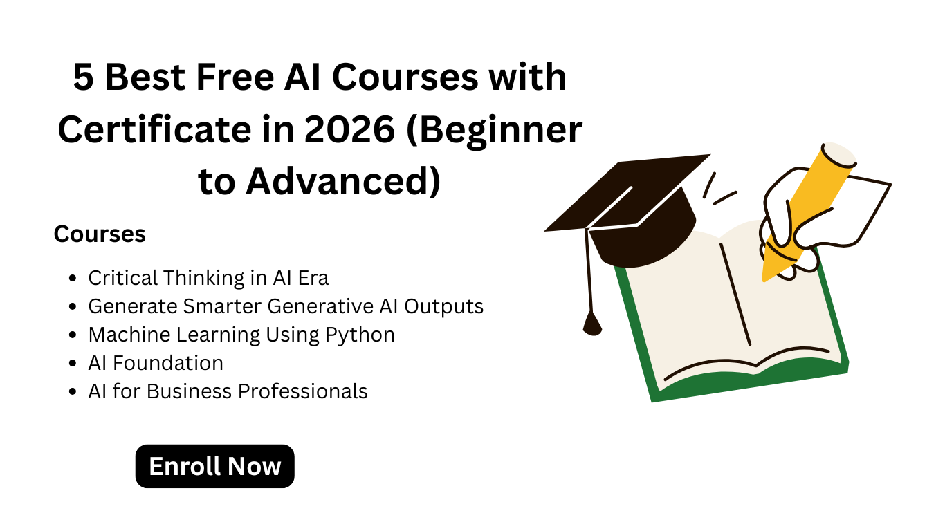 5 Best Free AI Courses with Certificate in 2026