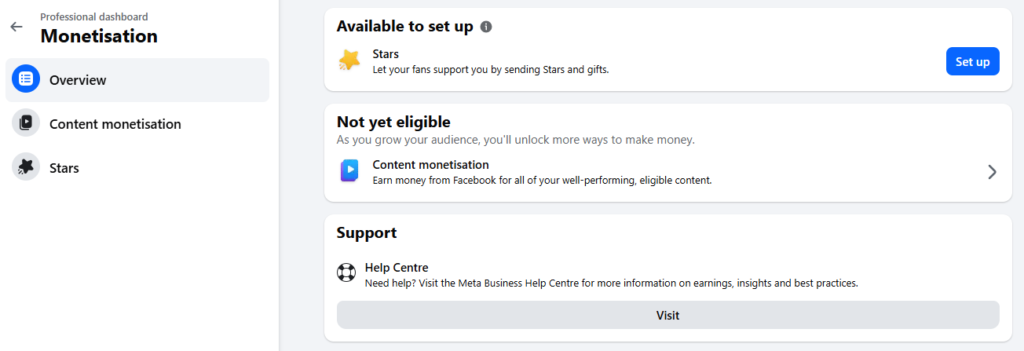 Monetize a Facebook Page in Pakistan